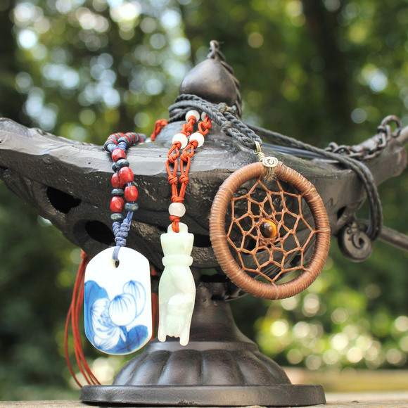 3 Adjustable Zen Neclaces: Yoga Dream Catch Trio - Picture 7 of 8